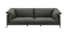 Load image into Gallery viewer, Tadi - Top Grain Leather Loveseat - Black