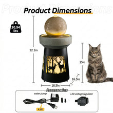Load image into Gallery viewer, Outdoor Garden Lantern With Warm LED Light Deer Silhouette Decorative Landscape Light For Patio - White / Gray