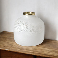 Load image into Gallery viewer, Abstract Cylinder Table Vase (397568) - White