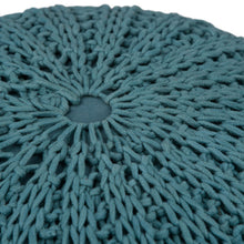 Load image into Gallery viewer, Shelby - Handcrafted Hand Knit Round Pouf