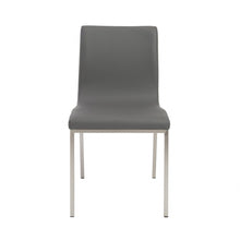Load image into Gallery viewer, Leather Upholstered Dining Side Chairs (Set of 2) - Gray