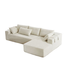 Load image into Gallery viewer, Modern Chenille Upholstered Sectional Sofa Couch Set With 6 Pillows,Free Combination