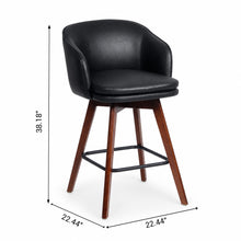Load image into Gallery viewer, Adjustable Bar Stool - Antique Black