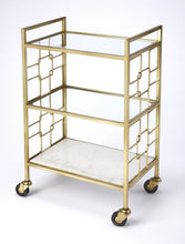 Load image into Gallery viewer, Polished Bar Cart - Gold