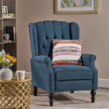 Load image into Gallery viewer, Armchair Recliner With Pushback Mechanism And Wingback Design