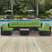 Load image into Gallery viewer, Cushion Covers For 7 Piece Wicker Sectional Sofa, 14 Pack Seat And Back Slipcovers With Zipper