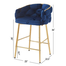 Load image into Gallery viewer, Modern Counter Stools (Set of 2)