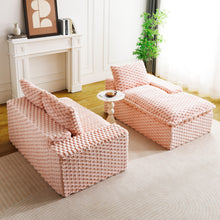 Load image into Gallery viewer, Modular Sofa, Convertible Twin Seat With Chaise Lounge