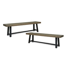 Load image into Gallery viewer, Cloud - Outdoor Bench With Acacia Wood Frame And Slat Panel Design