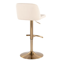 Load image into Gallery viewer, Toriano - Contemporary Adjustable Barstool With Swivel With Rounded T Footrest (Set of 2)