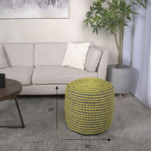 Load image into Gallery viewer, River - Handcrafted Cylindrical Pouf Water Resistant Fabric