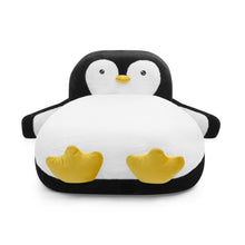 Load image into Gallery viewer, Twin Size Penguin Shaped Bed, Lounger Chair For Kids Bedroom - White / Black