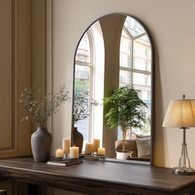 Load image into Gallery viewer, 38" Aluminum Arch Framed Accent Mirror - Gold
