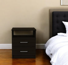 Load image into Gallery viewer, Open Compartment Two Drawer Nightstand - Brown
