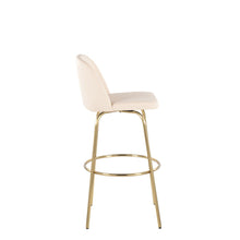 Load image into Gallery viewer, Toriano - Contemporary Fixed Height Barstool With Swivel And Round Footrest (Set of 2)