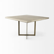 Load image into Gallery viewer, Modern Square Wood And Dining Table - Off White