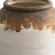 Load image into Gallery viewer, Block Round Table Vase - Brown / White