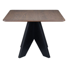 Load image into Gallery viewer, 41" Wood And Solid Wood Pedestal Base Square Dining Table - Espresso