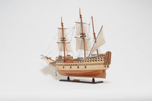 Load image into Gallery viewer, Hand Painted Model Boat Tabletop Sculpture (402248) - Brown
