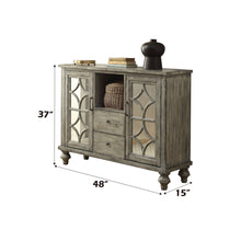 Load image into Gallery viewer, Velika - Weathered Console Table With 1 Open Compartment Storage - Gray