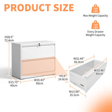 Load image into Gallery viewer, Premium Drawer Metal Lateral File Cabinet With Lock