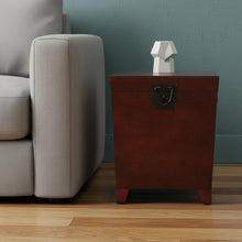 Load image into Gallery viewer, Solid Wood And Manufactured Wood Square End Table - Brown