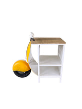 Load image into Gallery viewer, Wood And Metal Mini Scooter End Or Side Table - Yellow