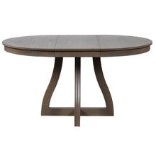 Load image into Gallery viewer, Round Extendable Dining Tabl, Middle Leaf, Curved Legs