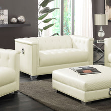 Load image into Gallery viewer, Earline - Upholstered Track Arm Loveseat - White