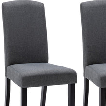 Load image into Gallery viewer, Upholstered Polyester Dining Parsons Chairs (Set of 2) - Dark Gray