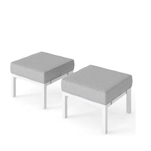 Load image into Gallery viewer, Patio Ottomans With Cushions, All-Weather Footrests (Set of 2)