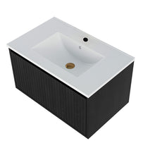 Load image into Gallery viewer, Wall Mounted Floating Bathroom Vanity With Sink And Drawers