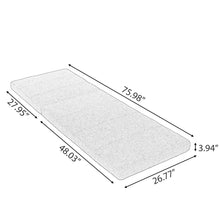 Load image into Gallery viewer, Outdoor Chaise Lounge Cushion Only, Water-Resistant Patio Lounge Chair Cushion With Removable Cover