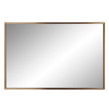 Load image into Gallery viewer, Brass Rectangular Wall Mirror - Antiqued Brushed