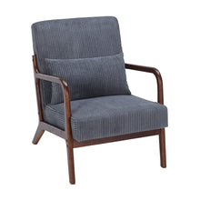 Load image into Gallery viewer, Accent Chair With Pillow And Wood Frame