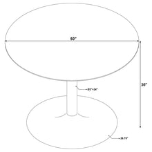 Load image into Gallery viewer, Raleigh - Pedestal Dining Table - White Marble