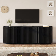 Load image into Gallery viewer, TV Stand With Fluted Tambour Style Door