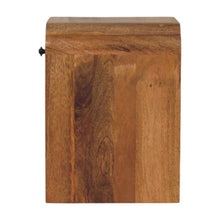 Load image into Gallery viewer, 16" Solid Wood One Drawer Scallop Edge Nightstand - Oak