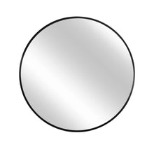 Load image into Gallery viewer, 24" Round Framed Accent Mirror - Black