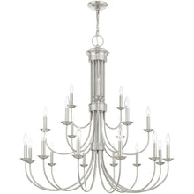 Load image into Gallery viewer, 44'' Multi Light Dimmable Chandelier With Shades - Nickel