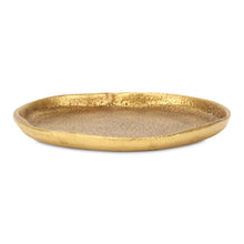 Load image into Gallery viewer, 8" Cast Iron Handmade Round Trinket Tray - Gold