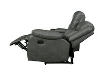 Load image into Gallery viewer, Polyester Blend Reclining U Shaped Three Piece Corner Sectional With Console - Gray
