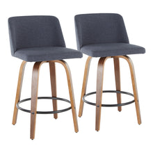 Load image into Gallery viewer, Toriano - Mid Century Modern, Counter Stool (Set of 2)