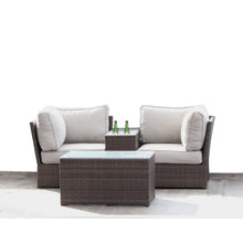 Load image into Gallery viewer, Comfortable Modern Patio Rattan Sectional Set With Cushions
