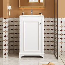 Load image into Gallery viewer, Bathroom Vanity With Sink, Freestanding Single Cabinet Set, Soft Close Door, Adjustable Shelf