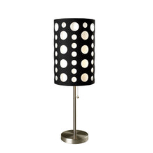 Load image into Gallery viewer, Metal Novelty Drum Shade - Black And White