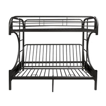 Load image into Gallery viewer, Eclipse - Twin Long Queen Futon Bunk Bed - Black
