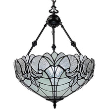 Load image into Gallery viewer, 25'' Unique Statement Two Light Glass Dimmable Chandelier With Shades - Black / White