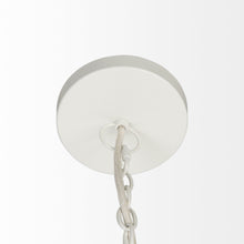 Load image into Gallery viewer, Beaded Hanging Chandelier - Whitewash