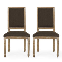 Load image into Gallery viewer, French Country Style Dining Chair With Upholstered Seating And Fluted Legs